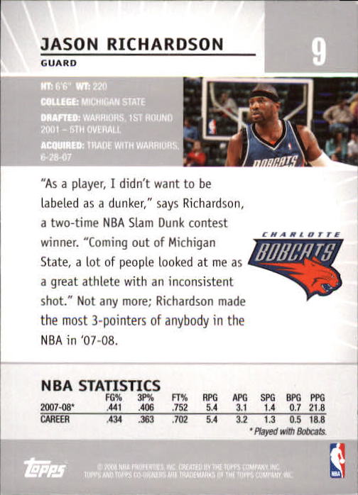 2008-09 Topps Co-Signers Basketball YOU PICK - Picture 19 of 238