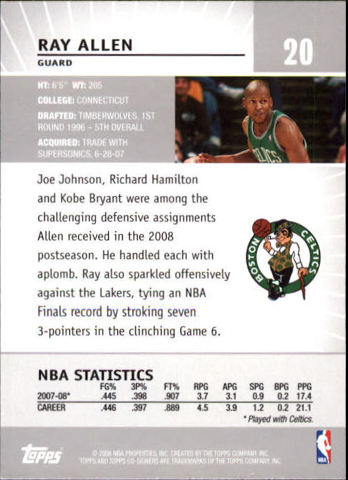 2008-09 Topps Co-Signers Basketball YOU PICK - Picture 39 of 238
