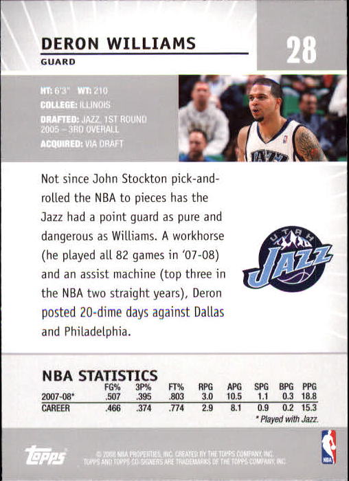 2008-09 Topps Co-Signers Basketball YOU PICK - Picture 55 of 238