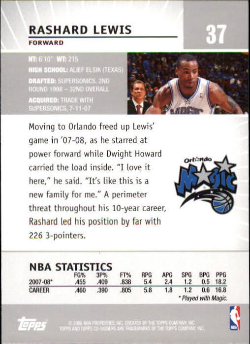 2008-09 Topps Co-Signers Basketball YOU PICK - Picture 69 of 238