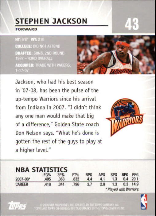 2008-09 Topps Co-Signers Basketball YOU PICK - Picture 79 of 238
