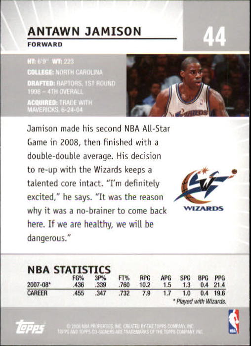2008-09 Topps Co-Signers Basketball YOU PICK - Picture 81 of 238