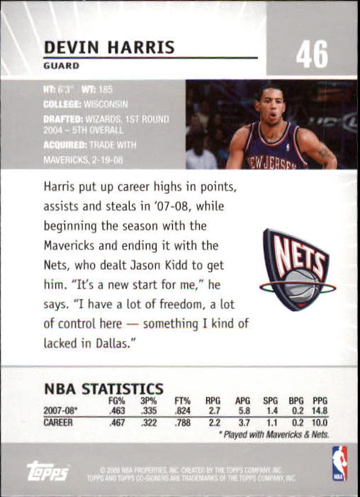 2008-09 Topps Co-Signers Basketball YOU PICK - Picture 85 of 238