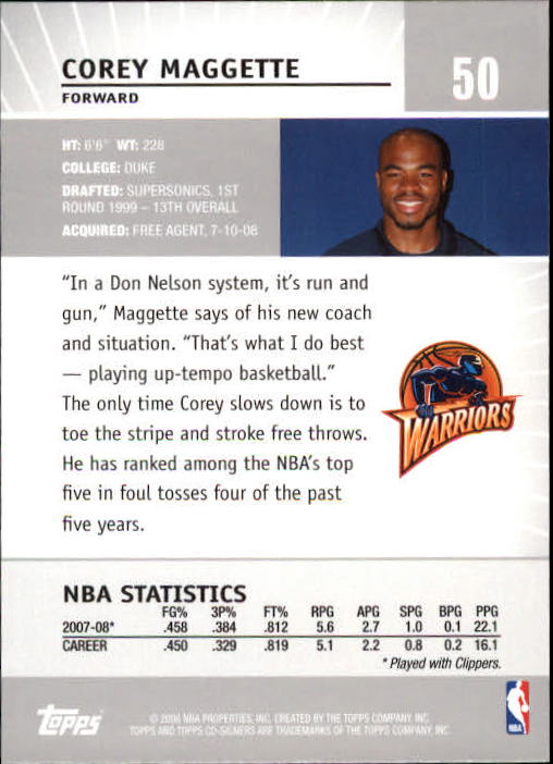 2008-09 Topps Co-Signers Basketball YOU PICK - Picture 91 of 238