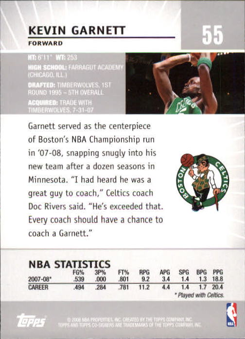 2008-09 Topps Co-Signers Basketball YOU PICK - Picture 101 of 238