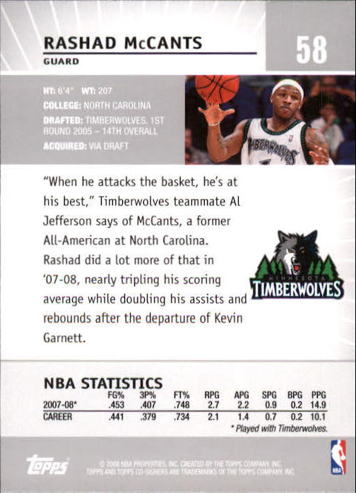 2008-09 Topps Co-Signers Basketball YOU PICK - Picture 107 of 238