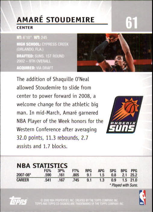 2008-09 Topps Co-Signers Basketball YOU PICK - Picture 113 of 238