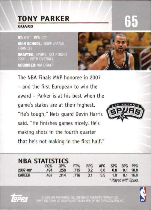 2008-09 Topps Co-Signers Basketball YOU PICK - Picture 119 of 238