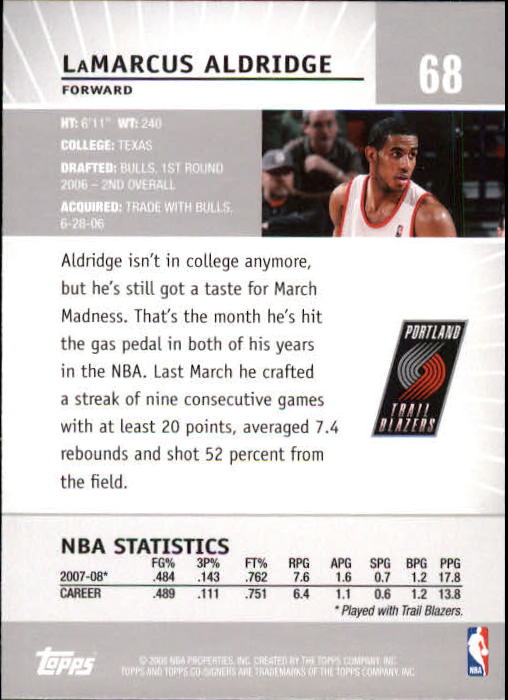 2008-09 Topps Co-Signers Basketball YOU PICK - Picture 125 of 238