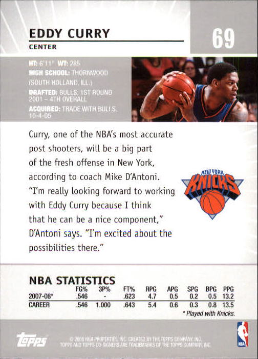 2008-09 Topps Co-Signers Basketball YOU PICK - Picture 127 of 238