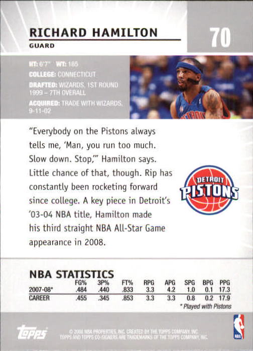 2008-09 Topps Co-Signers Basketball YOU PICK - Picture 129 of 238