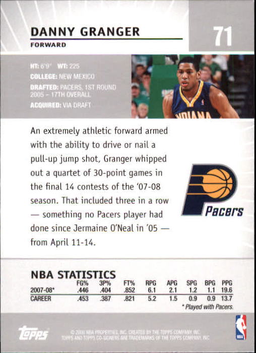 2008-09 Topps Co-Signers Basketball YOU PICK - Picture 131 of 238