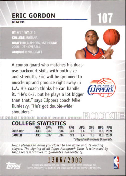 2008-09 Topps Co-Signers Basketball YOU PICK - Picture 193 of 238