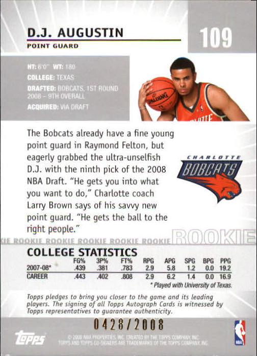 2008-09 Topps Co-Signers Basketball YOU PICK - Picture 197 of 238