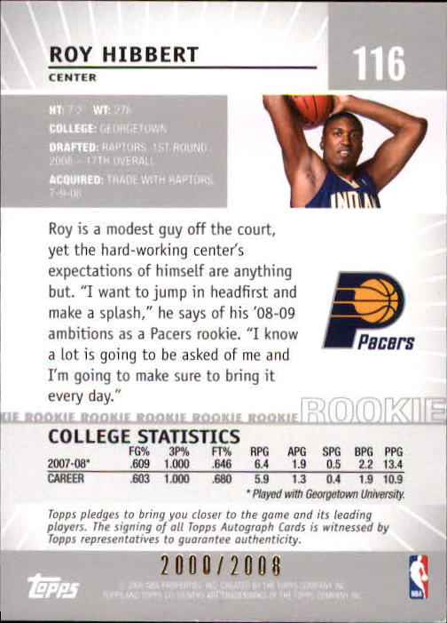 2008-09 Topps Co-Signers Basketball YOU PICK - Picture 205 of 238