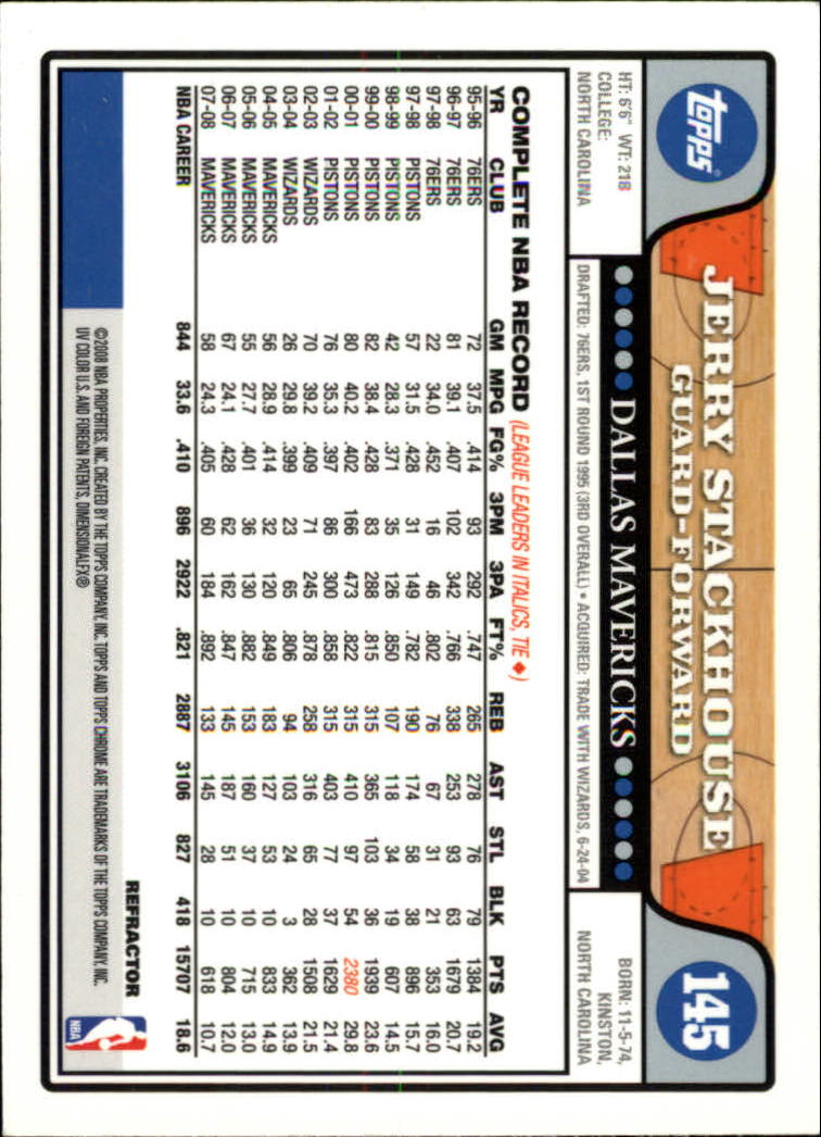 2008/2009 tarjetas paralelas refractoras de baloncesto cromadas parte 2 Topps - Imagen 103 de 255
