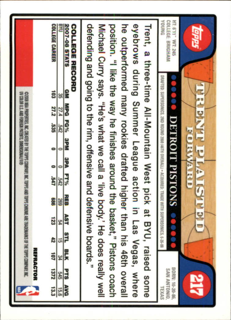 2008/2009 tarjetas paralelas refractoras de baloncesto cromadas parte 2 Topps - Imagen 135 de 255