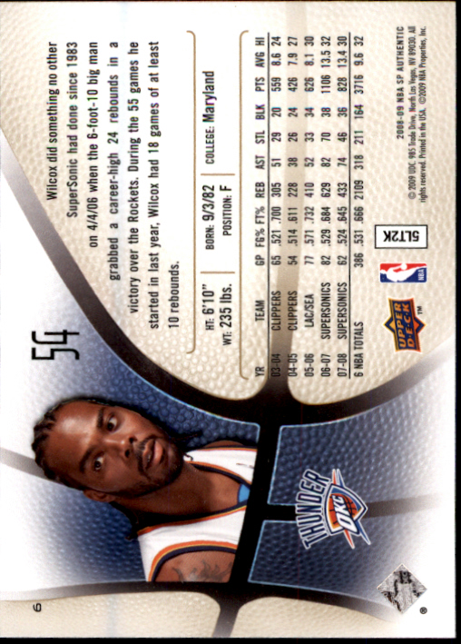 2008/2009 SP Authentic (Upper Deck) Basketball - Picture 13 of 271