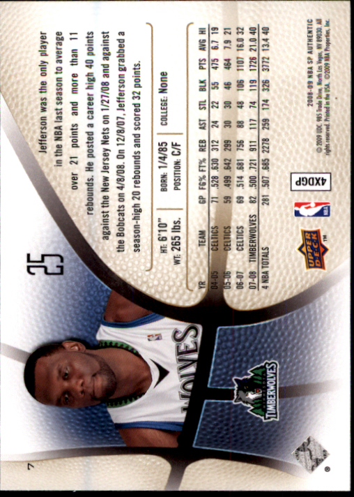 2008/2009 SP Authentic (Upper Deck) Basketball - Picture 15 of 271