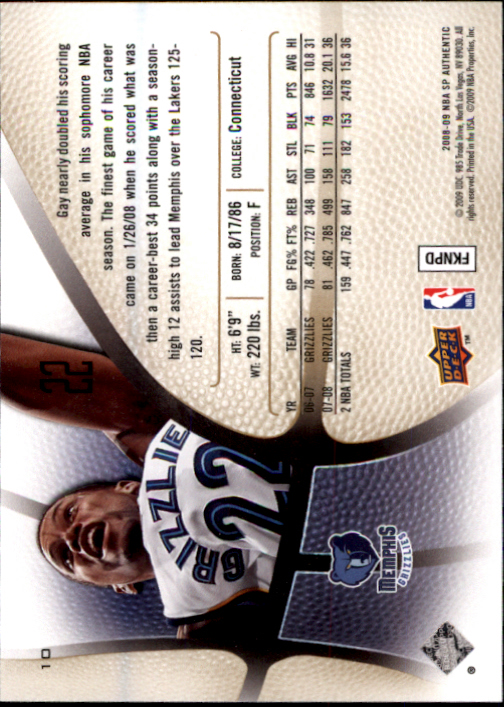 2008/2009 SP Authentic (Upper Deck) Basketball - Picture 21 of 271