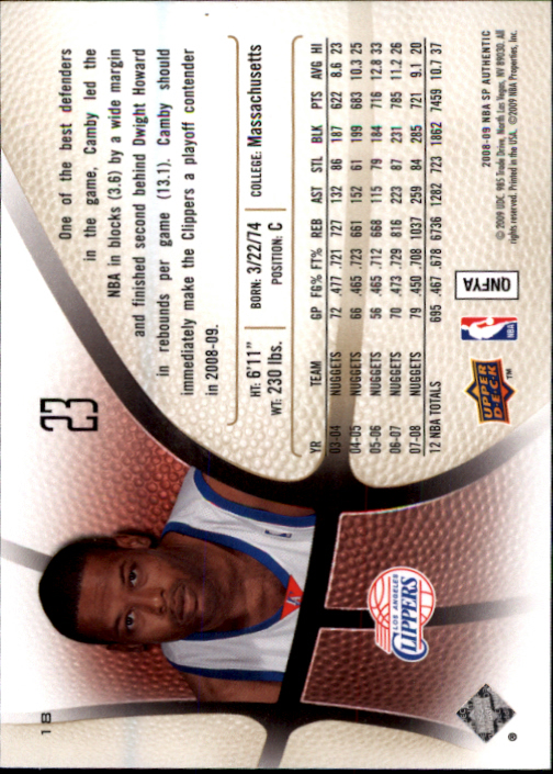 2008/2009 SP Authentic (Upper Deck) Basketball - Picture 37 of 271