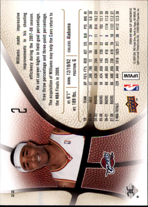 2008/2009 SP Authentic (Upper Deck) Basketball - Picture 45 of 271