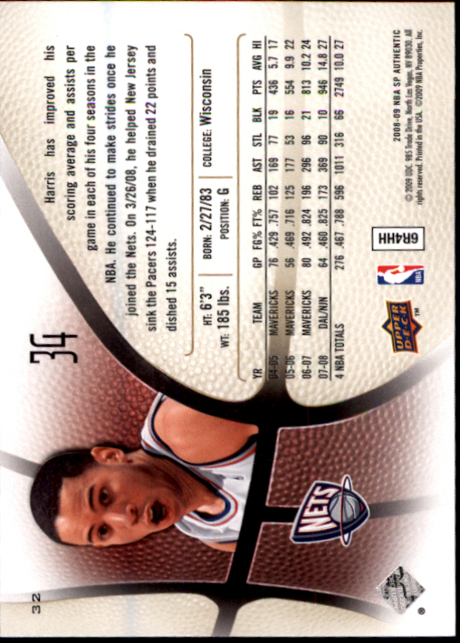 2008/2009 SP Authentic (Upper Deck) Basketball - Picture 63 of 271