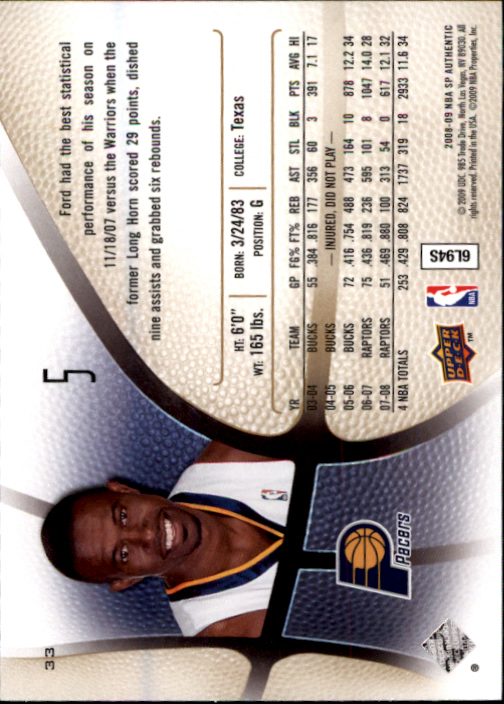 2008/2009 SP Authentic (Upper Deck) Basketball - Picture 65 of 271