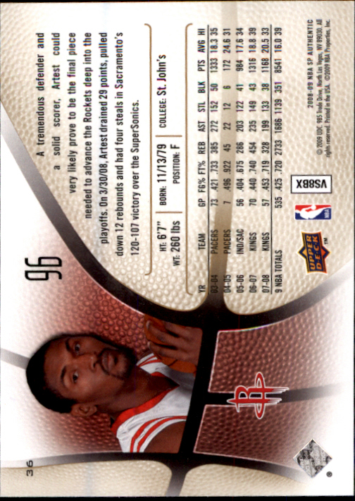 2008/2009 SP Authentic (Upper Deck) Basketball - Picture 71 of 271