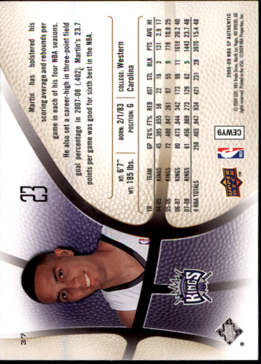 2008/2009 SP Authentic (Upper Deck) Basketball - Picture 73 of 271