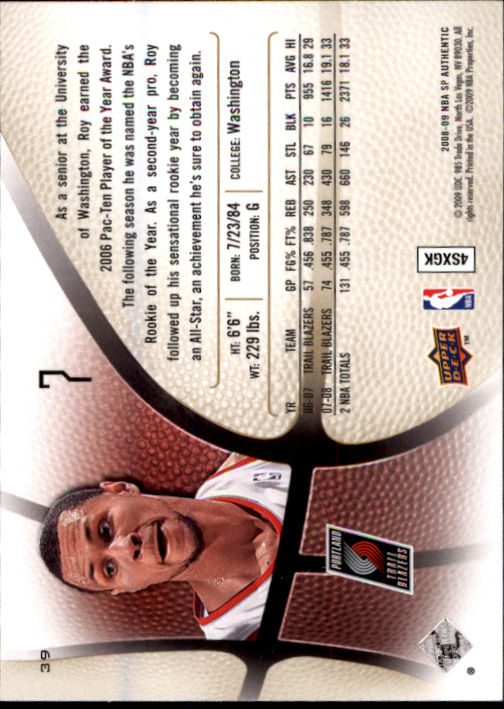 2008/2009 SP Authentic (Upper Deck) Basketball - Picture 77 of 271