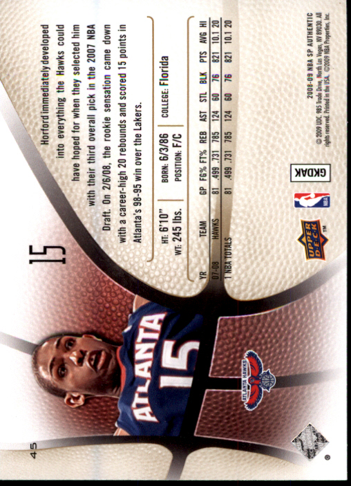 2008/2009 SP Authentic (Upper Deck) Basketball - Picture 89 of 271