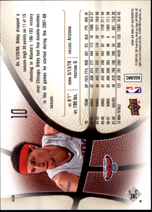 2008/2009 SP Authentic (Upper Deck) Basketball - Picture 95 of 271