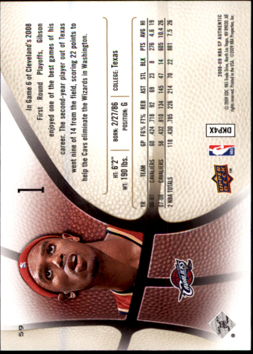 2008/2009 SP Authentic (Upper Deck) Basketball - Picture 117 of 271