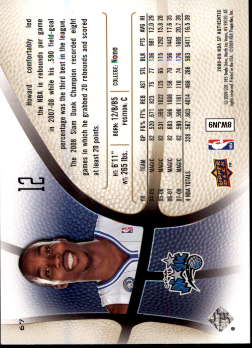 2008/2009 SP Authentic (Upper Deck) Basketball - Picture 133 of 271