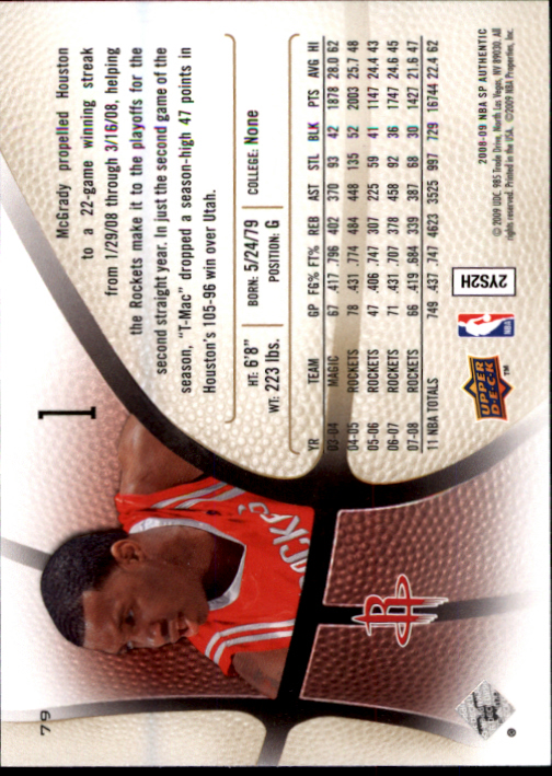 2008/2009 SP Authentic (Upper Deck) Basketball - Picture 157 of 271