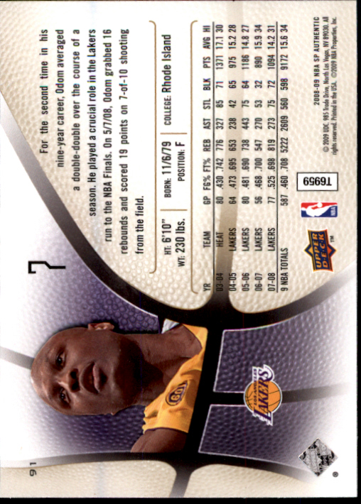 2008/2009 SP Authentic (Upper Deck) Basketball - Picture 175 of 271