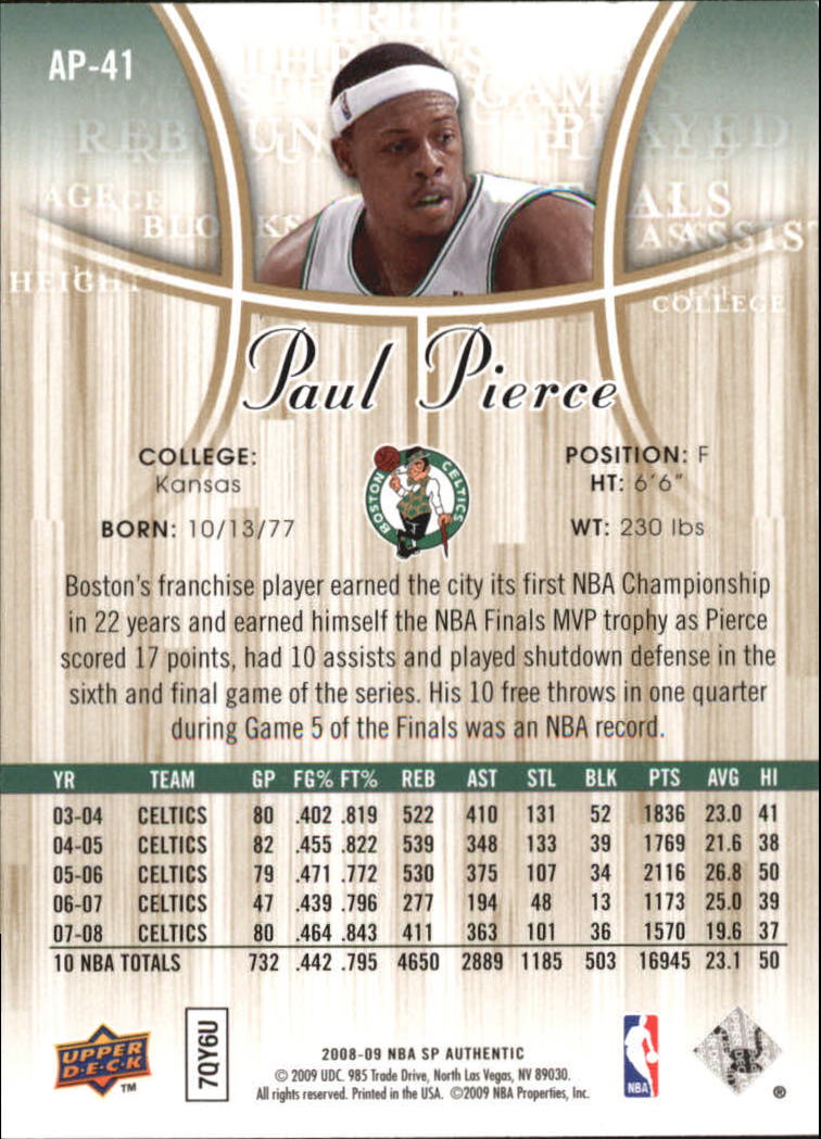 2008/2009 SP Authentic (Upper Deck) Basketball - Picture 251 of 271