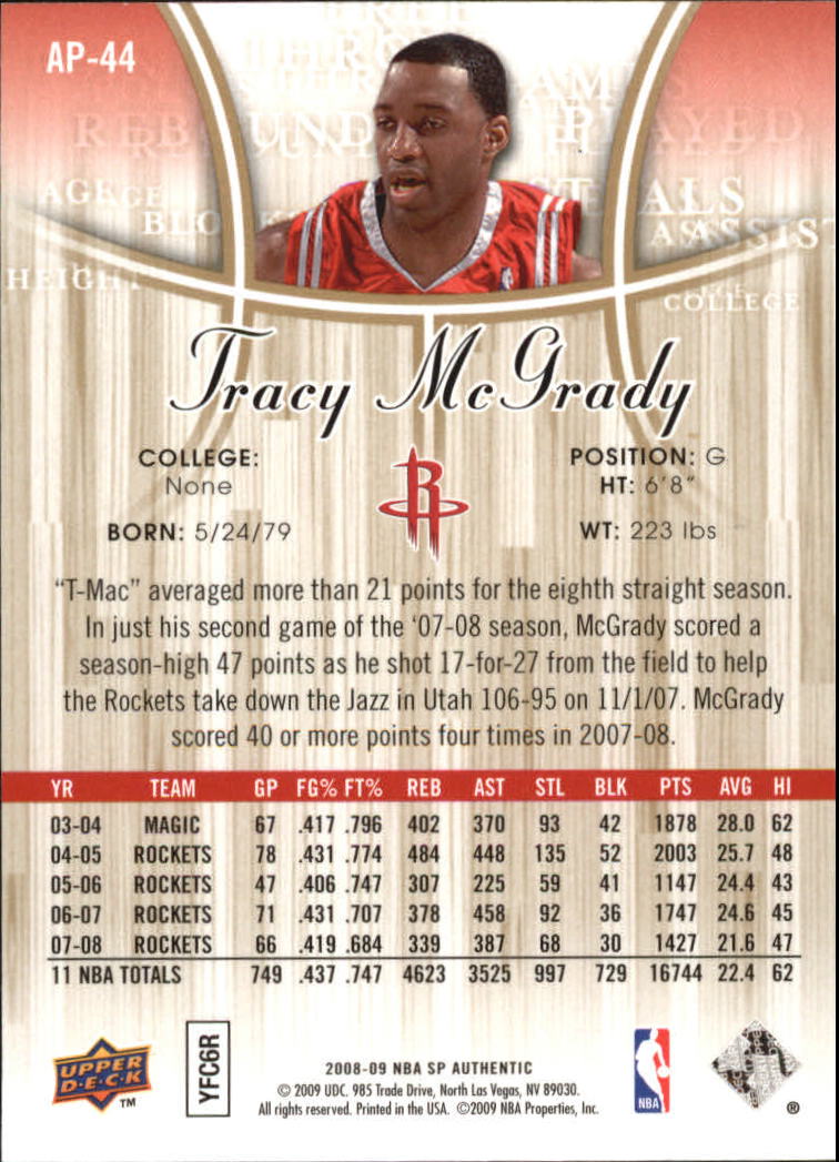 2008/2009 SP Authentic (Upper Deck) Basketball - Picture 257 of 271