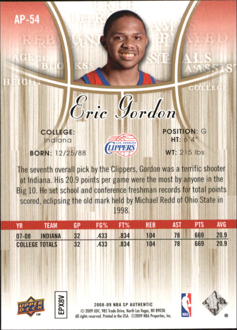2008/2009 SP Authentic (Upper Deck) Basketball - Picture 263 of 271