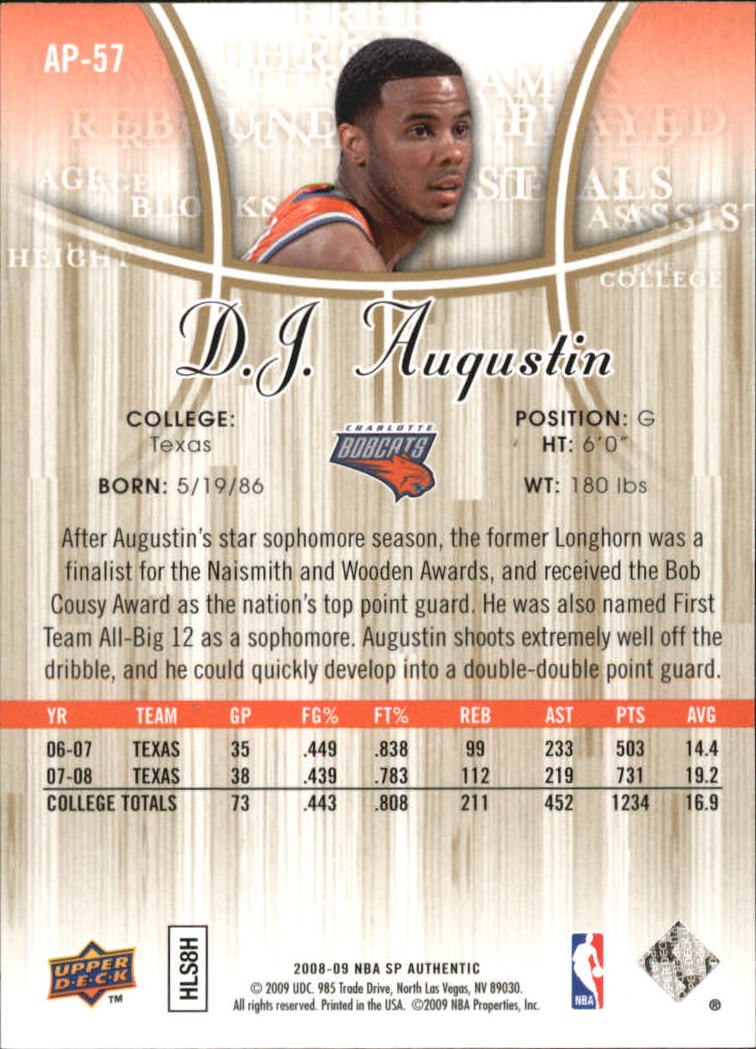 2008/2009 SP Authentic (Upper Deck) Basketball - Picture 267 of 271