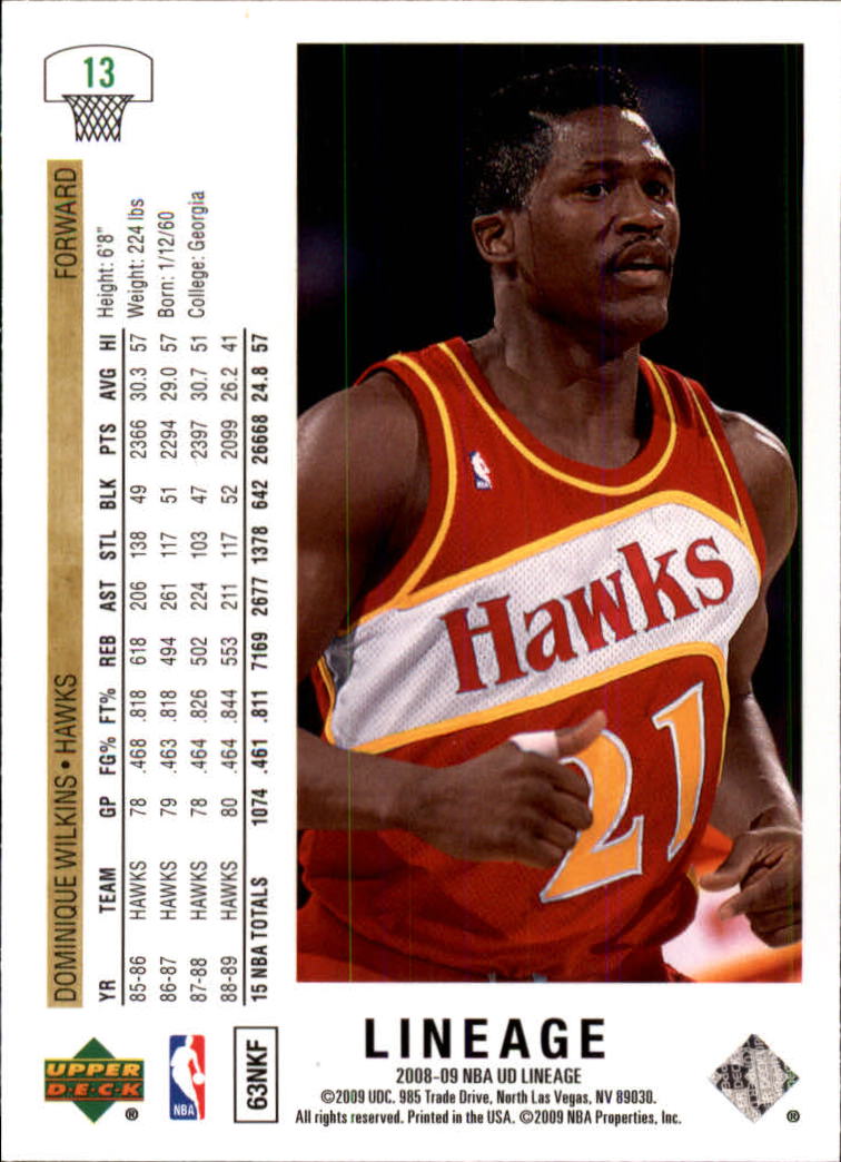 2008-09 Upper Deck Lineage Basketball Card Pick - Picture 17 of 344