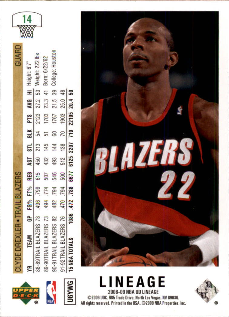 2008/2009 Lineage (Upper Deck) Basketball - Picture 13 of 319