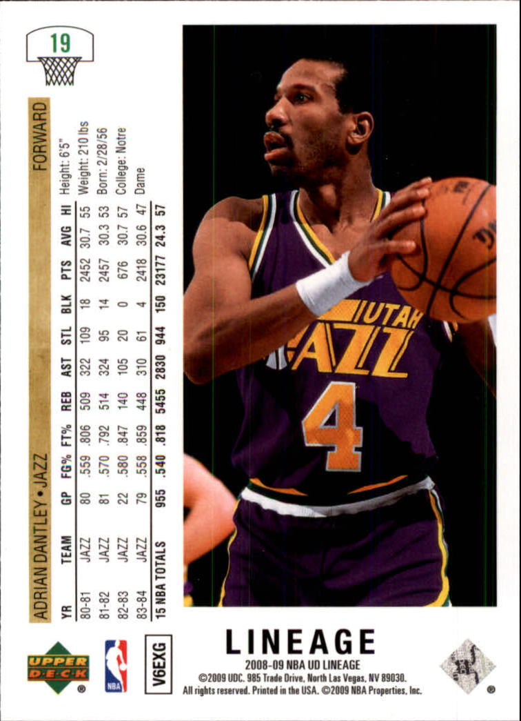 2008-09 Upper Deck Lineage Basketball Card Pick - Picture 25 of 344