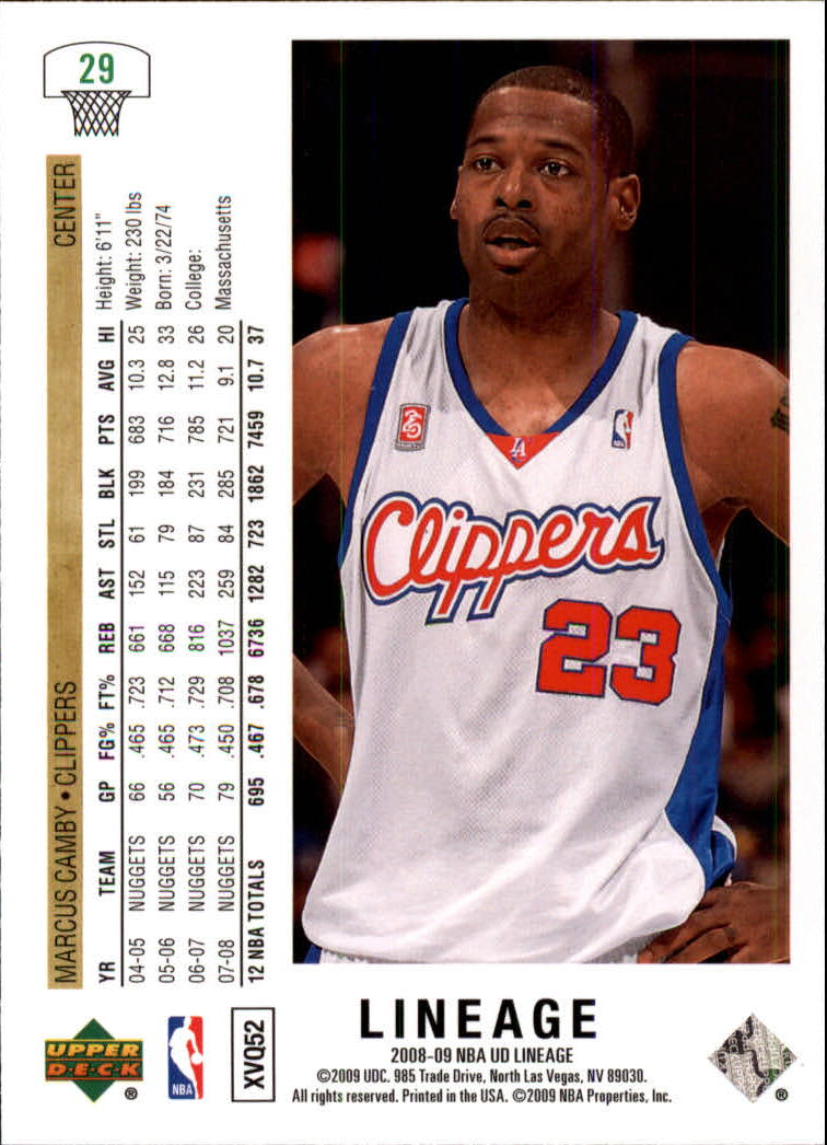 2008/2009 Lineage (Upper Deck) Basketball - Picture 33 of 319