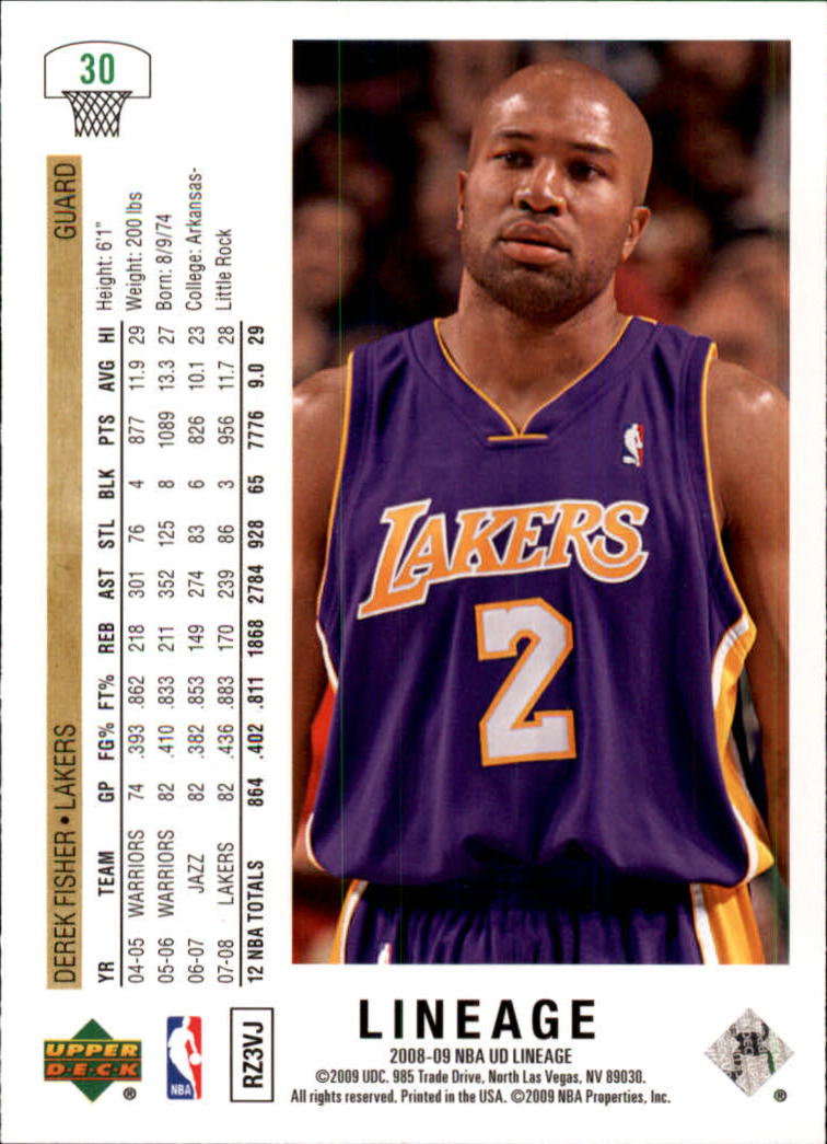 2008/2009 Lineage (Upper Deck) Basketball - Picture 35 of 319