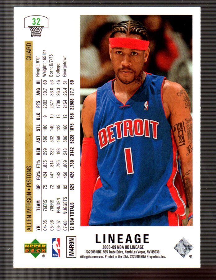 2008/2009 Lineage (Upper Deck) Basketball - Picture 39 of 319