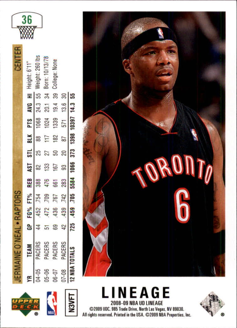 2008/2009 Lineage (Upper Deck) Basketball - Picture 45 of 319