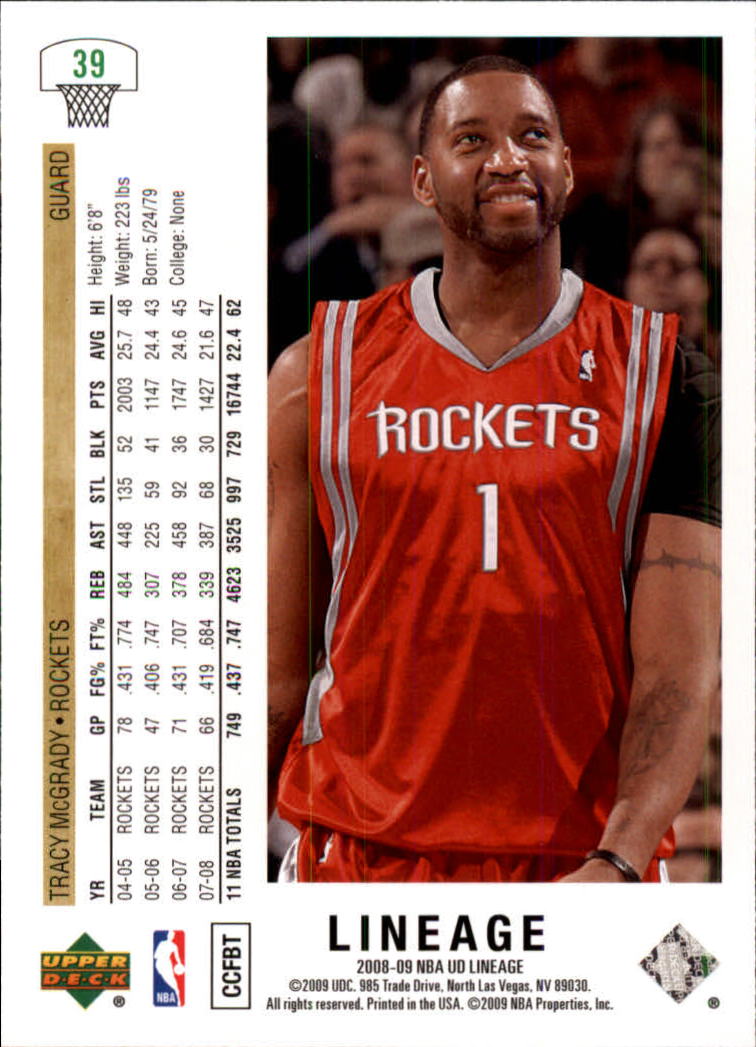 2008-09 Upper Deck Lineage Basketball Card Pick - Picture 53 of 344