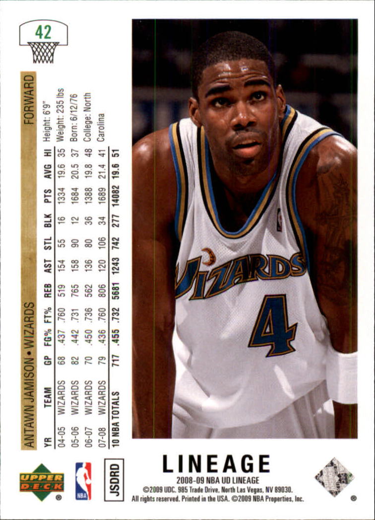 2008-09 Upper Deck Lineage Basketball Card Pick - Picture 59 of 344